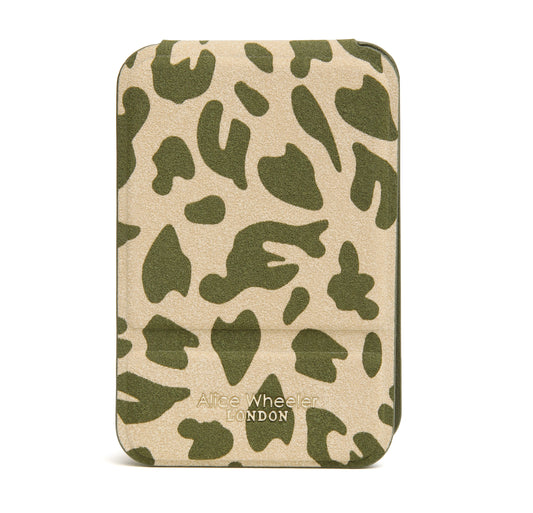 Olive Leopard - Mini Folding Mirror