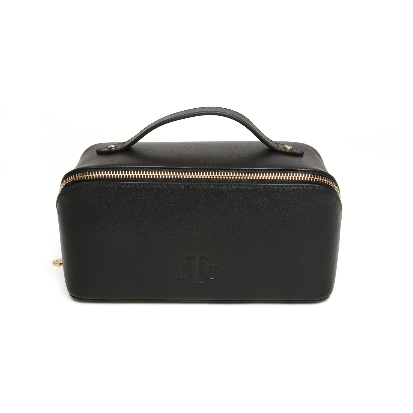 Black Leather Train Case by The London Train Case Co.