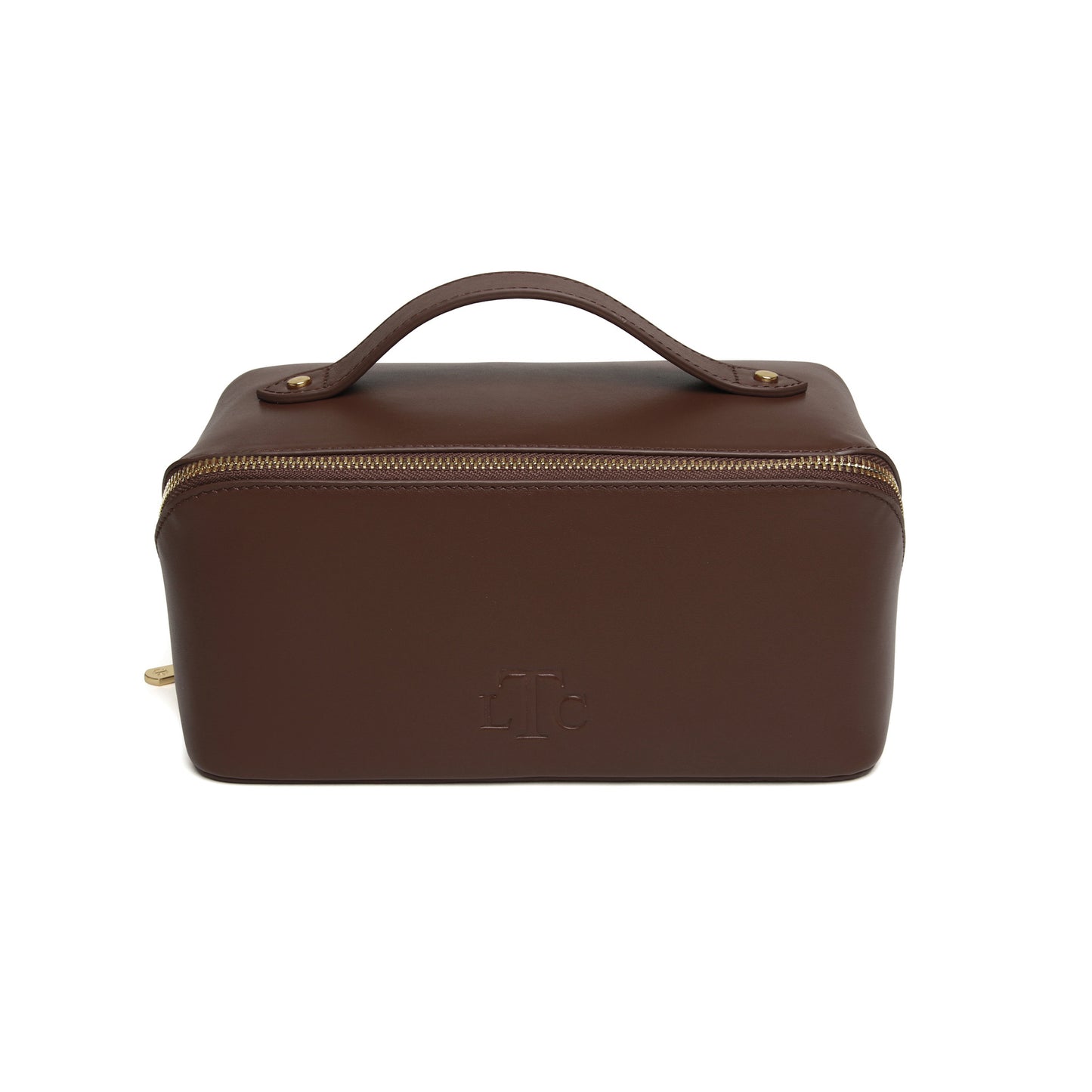 Brown Leather Train Case by The London Train Case Co.