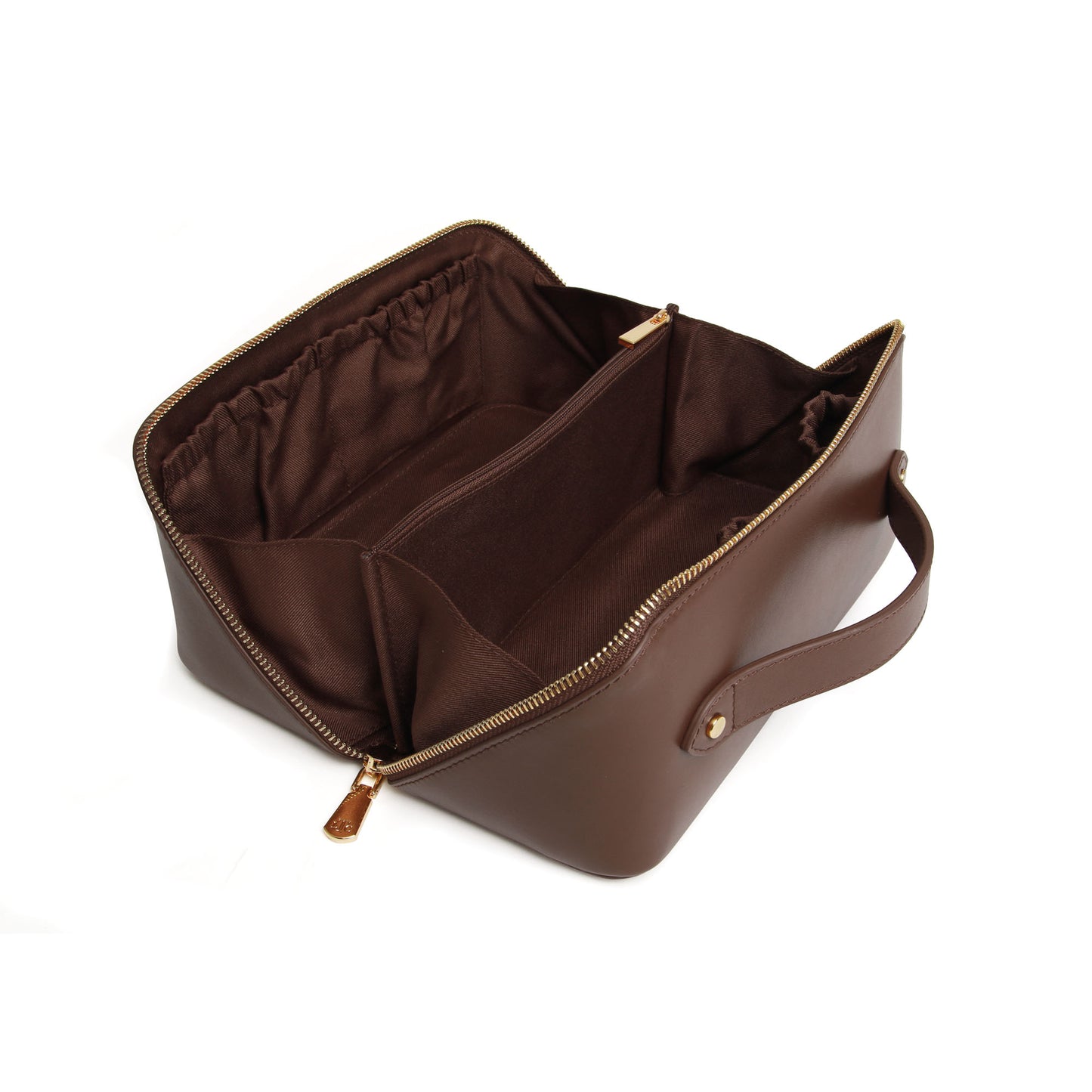 Brown Leather Train Case by The London Train Case Co.