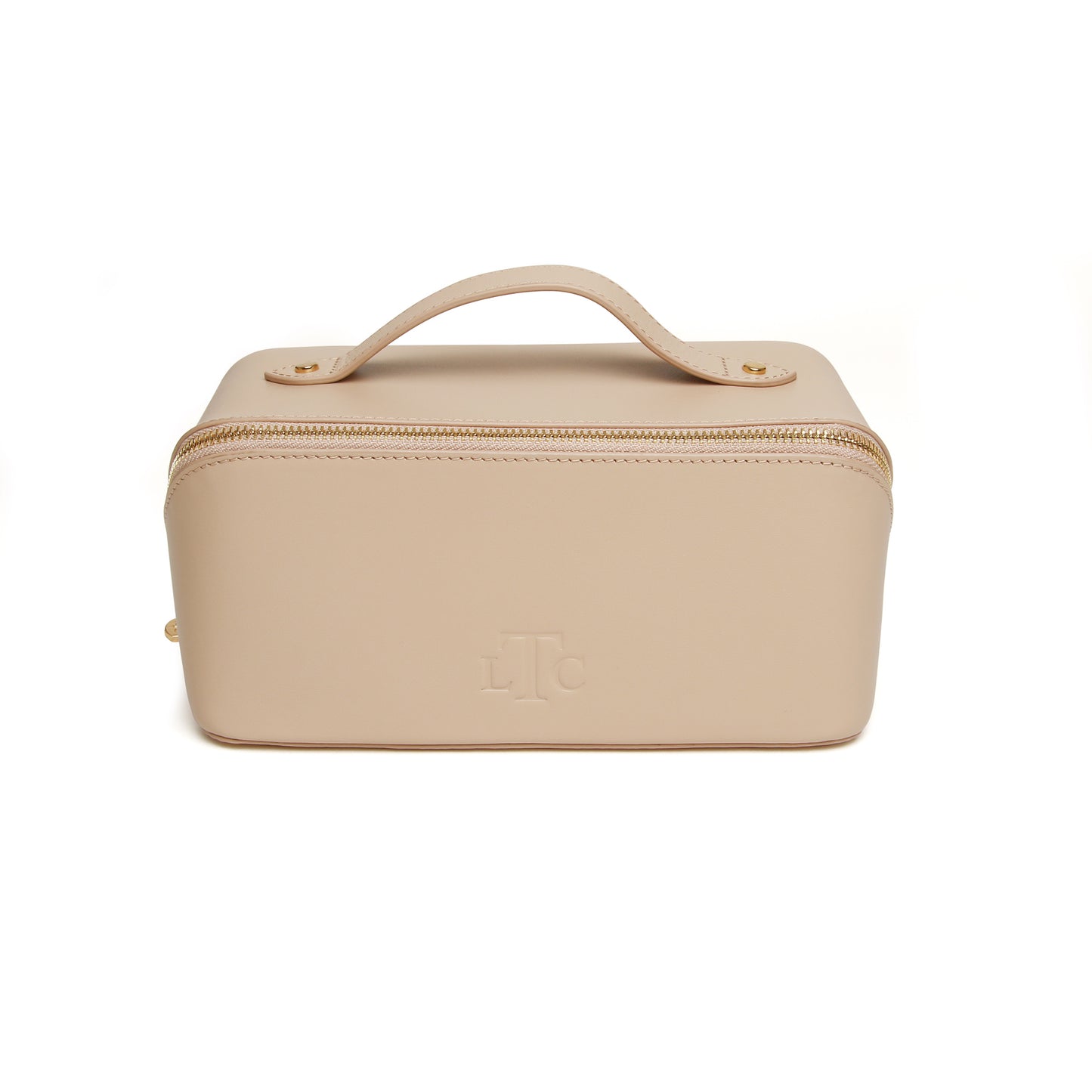 The London Train Case Co. - Stone Leather Train Case