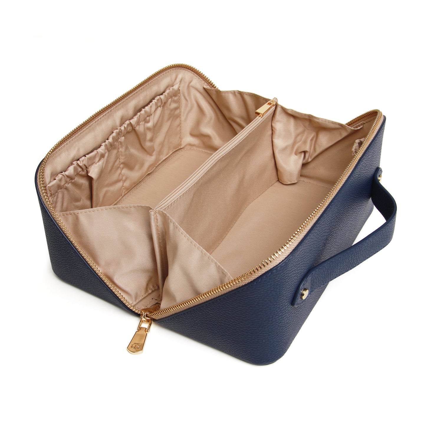The London Train Case Co. - Navy and Stone Train Case