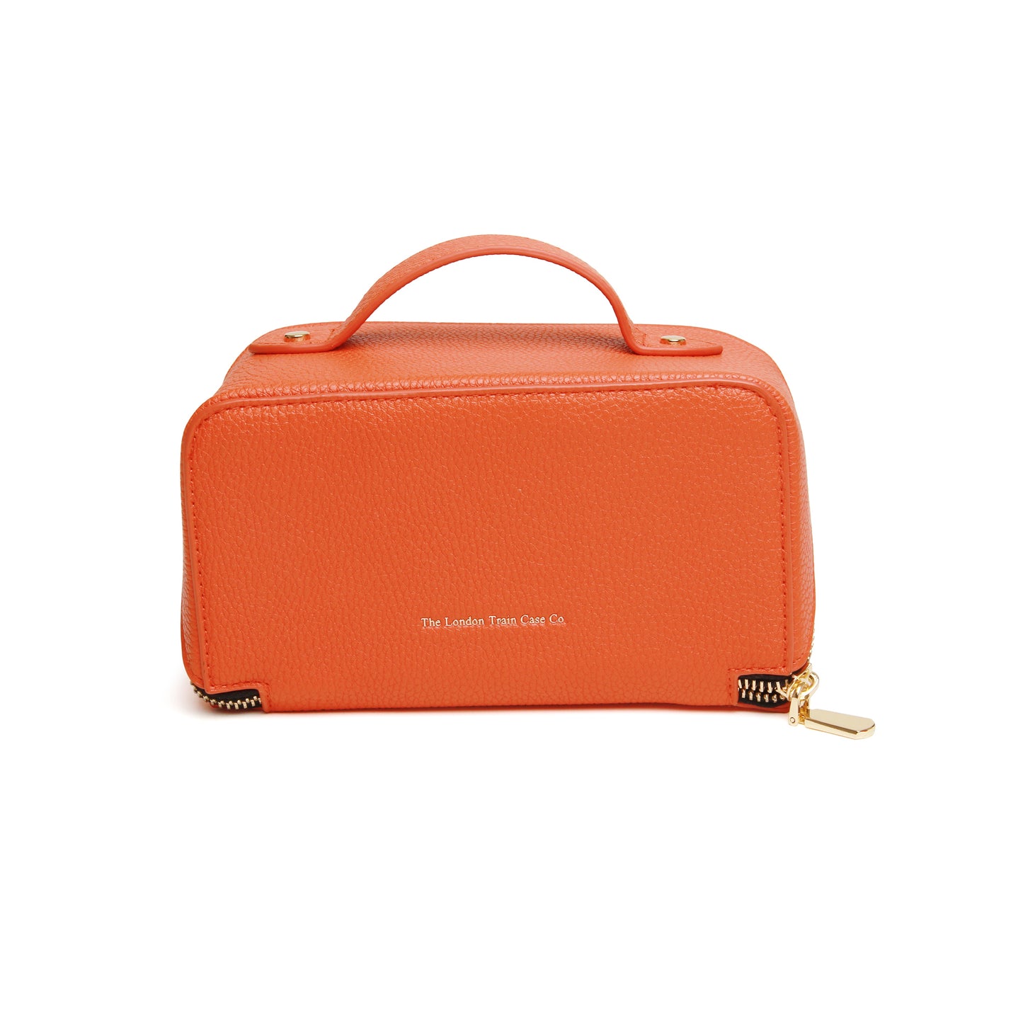 The London Train Case Co. - Orange and Black Mini Train Case