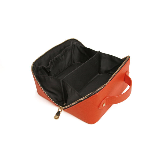 The London Train Case Co. - Orange and Black Mini Train Case