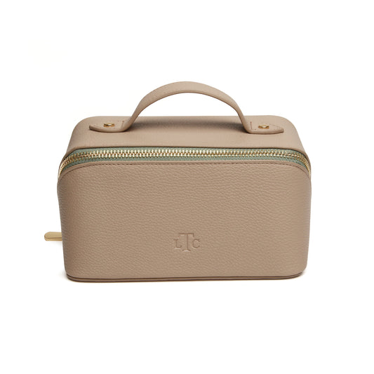 The London Train Case Co. - Stone and Olive Mini Train Case