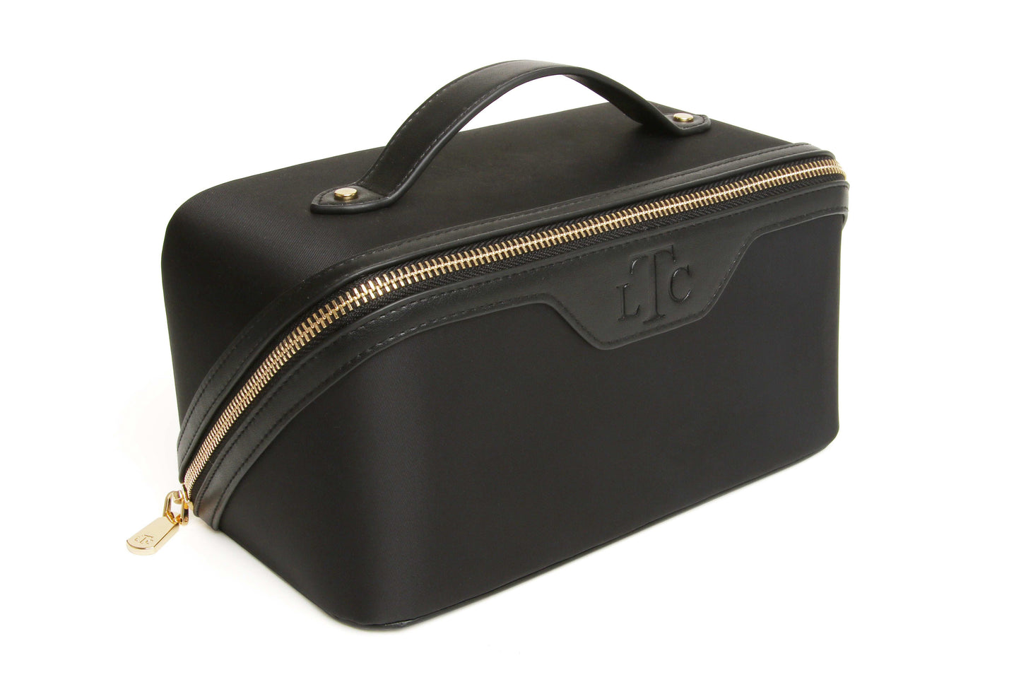 Black - The London Train Case Co. Two-Tone Train Case