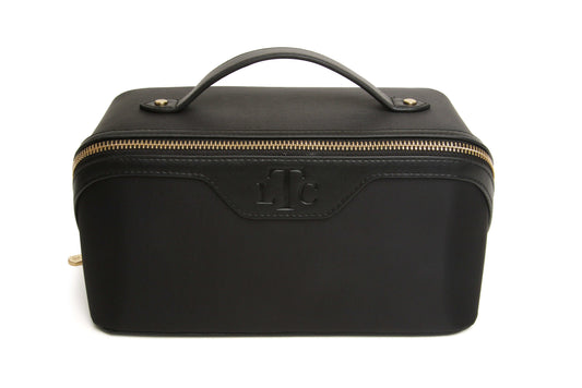 Black - The London Train Case Co. Two-Tone Train Case