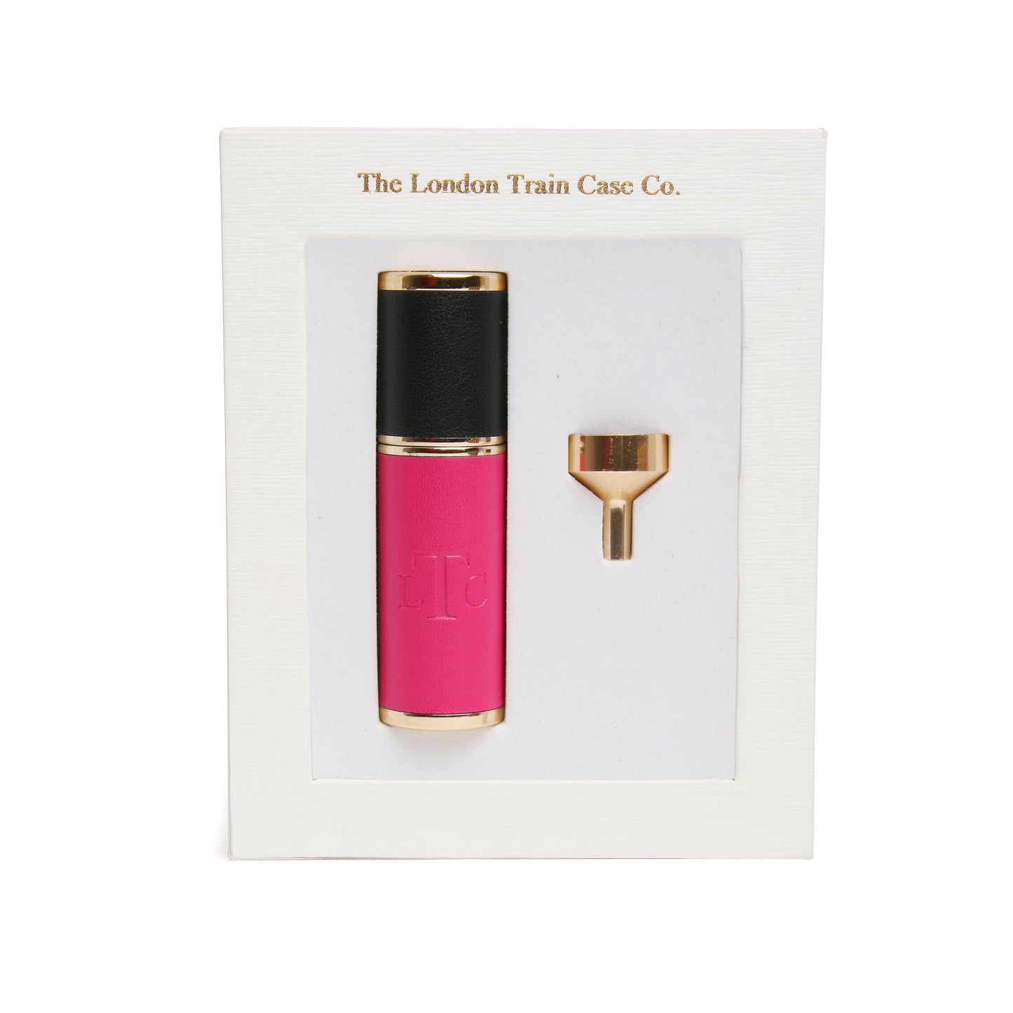 Pink & Black Travel Atomizer By The London Train Case Company