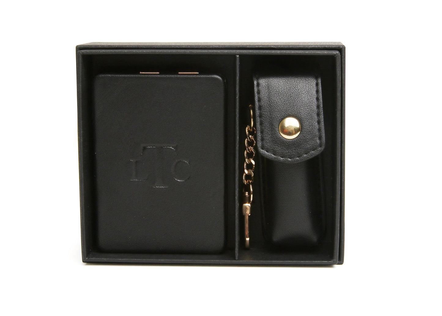 Black LTC - Mirror and Lipstick Holder Gift Set