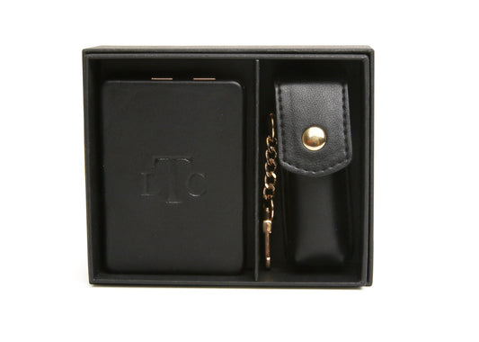 Black LTC - Mirror and Lipstick Holder Gift Set