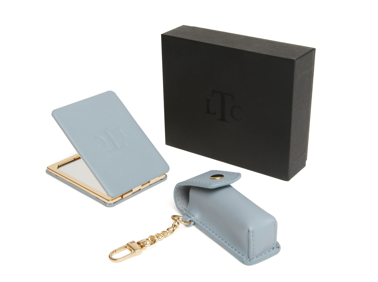 Duck Egg Blue LTC - Mirror and Lipstick Holder Gift Set