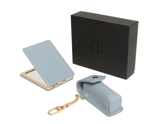 Duck Egg Blue LTC - Mirror and Lipstick Holder Gift Set