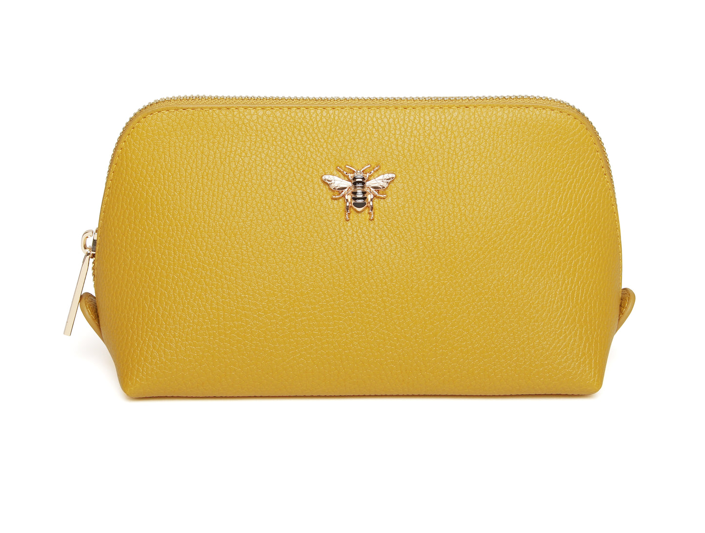 Luxury Ochre beauty/makeup bag Small