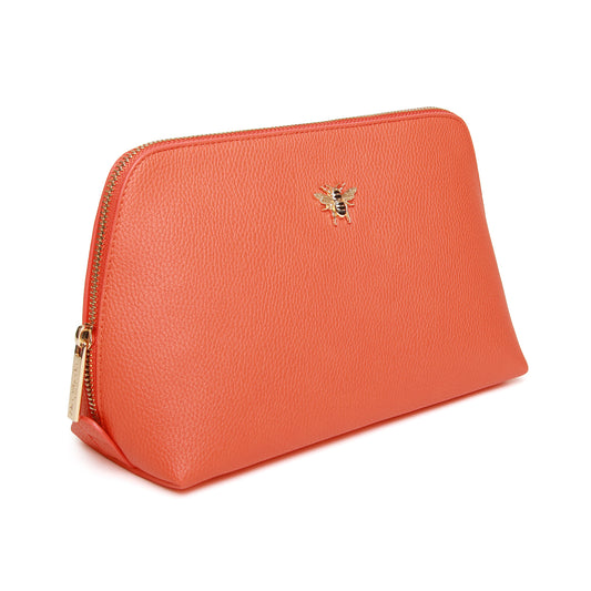Luxury Orange Beauty/makeup Bag Large