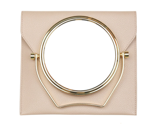Stone Luxury Travel Mirror and Case with 7x magnifying