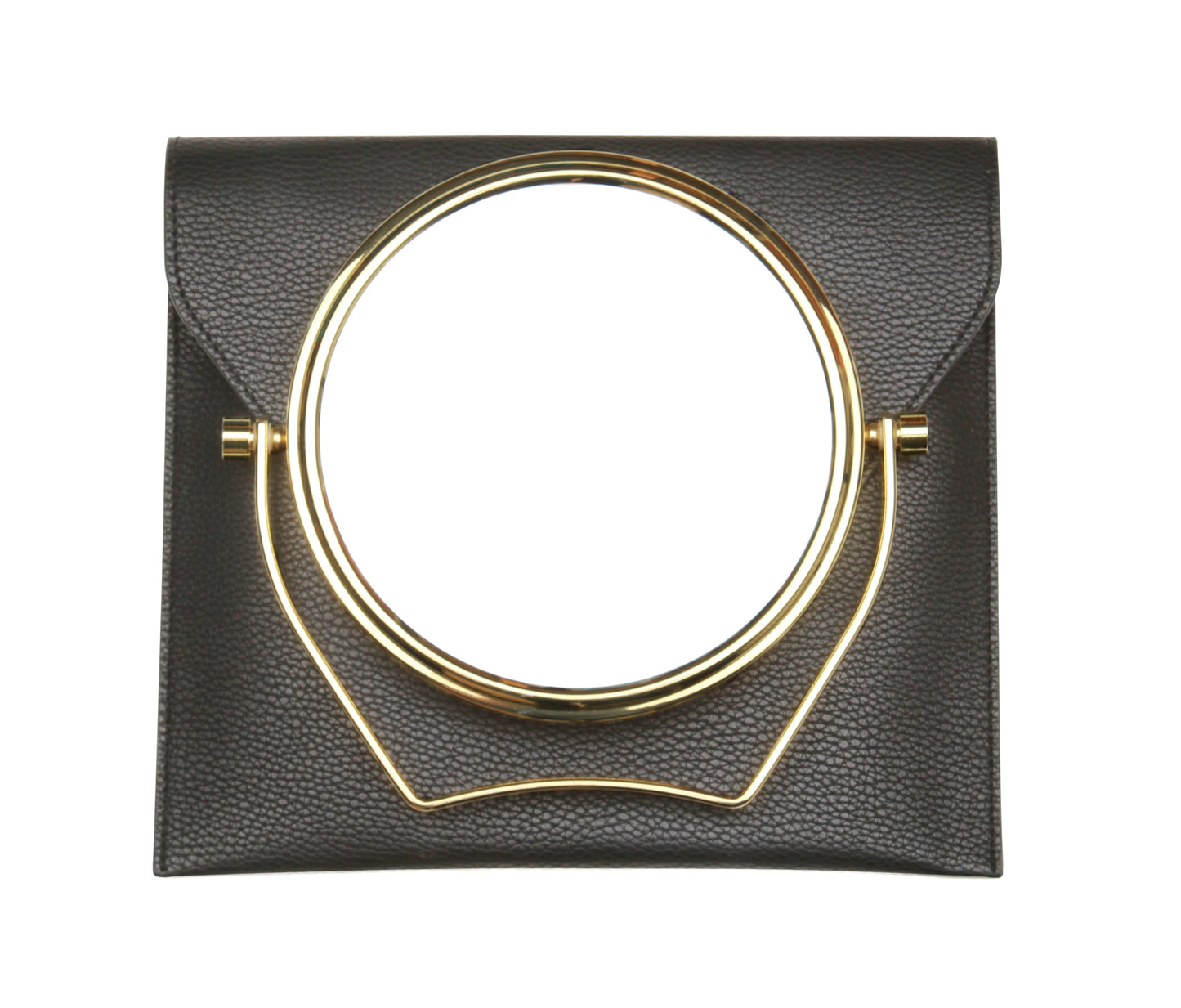 Black Luxury Travel Mirror and Case with 7x magnifying