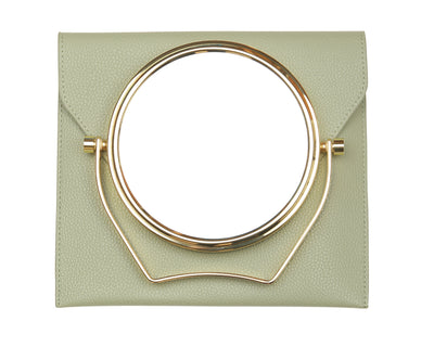 Sage Luxury Travel Mirror and Case with 7x magnifying