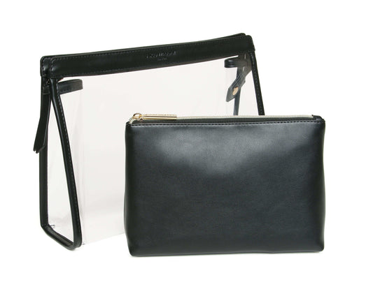 Black - Luxury Nappa 2pc Beauty Set