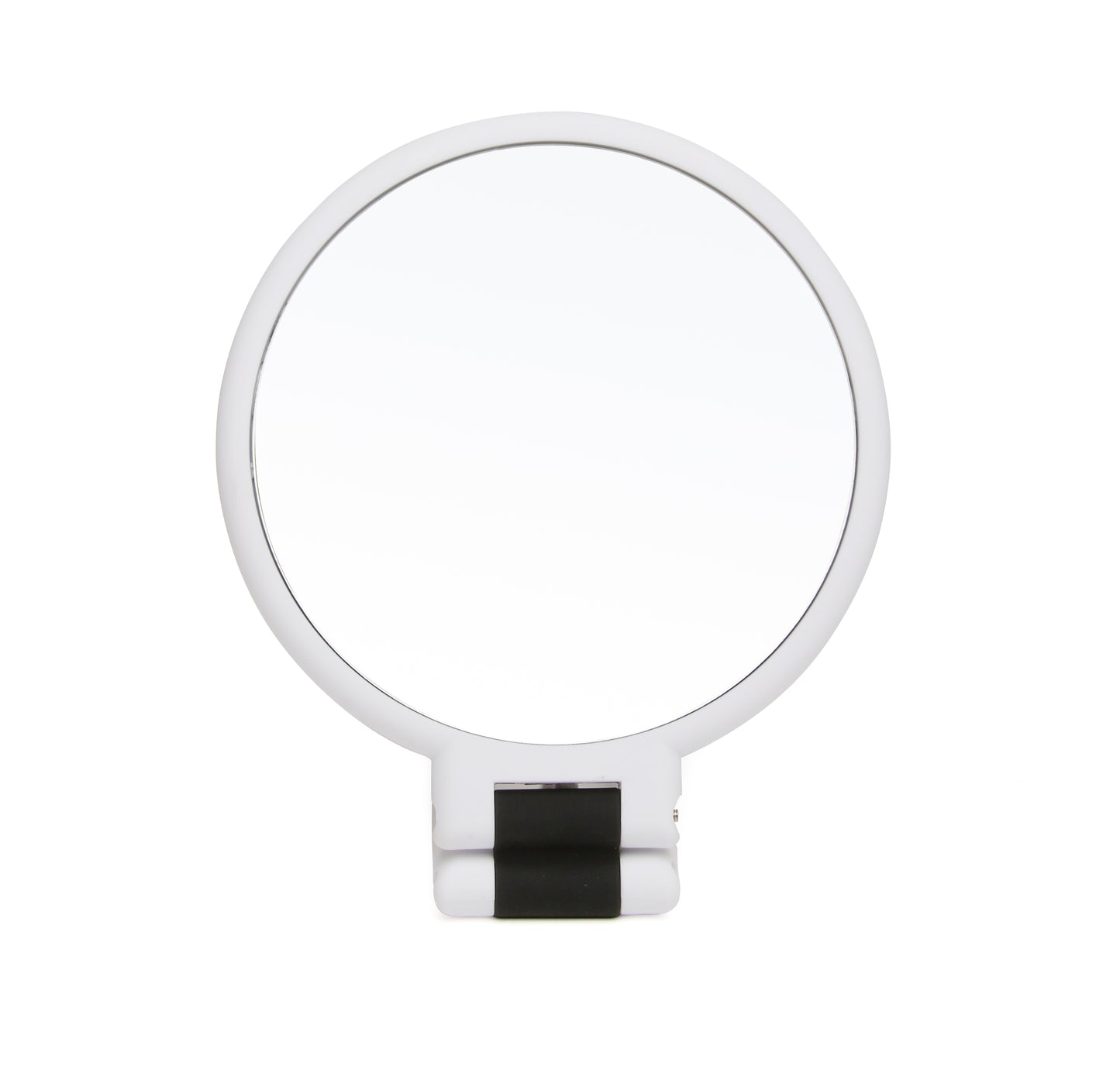 White - Soft Touch Hand Mirror 10x Mag
