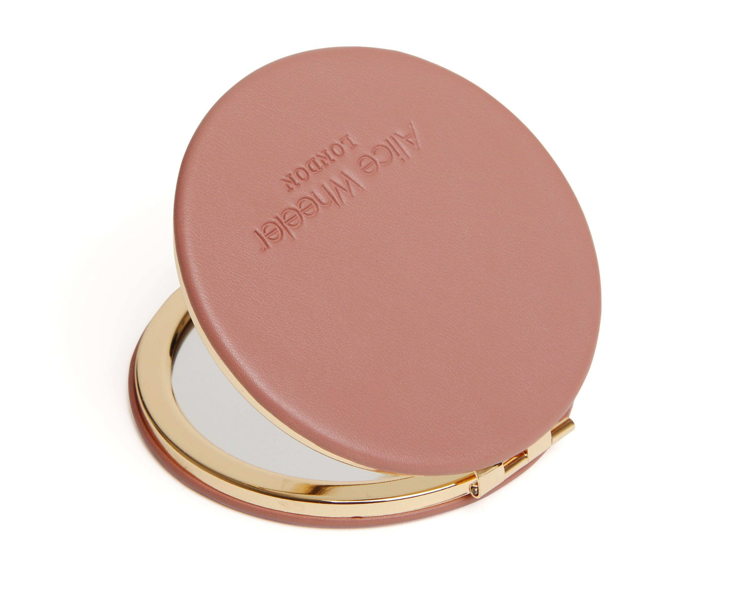 Pink Round mirror compact