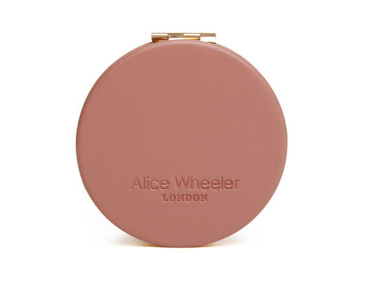 Pink Round mirror compact