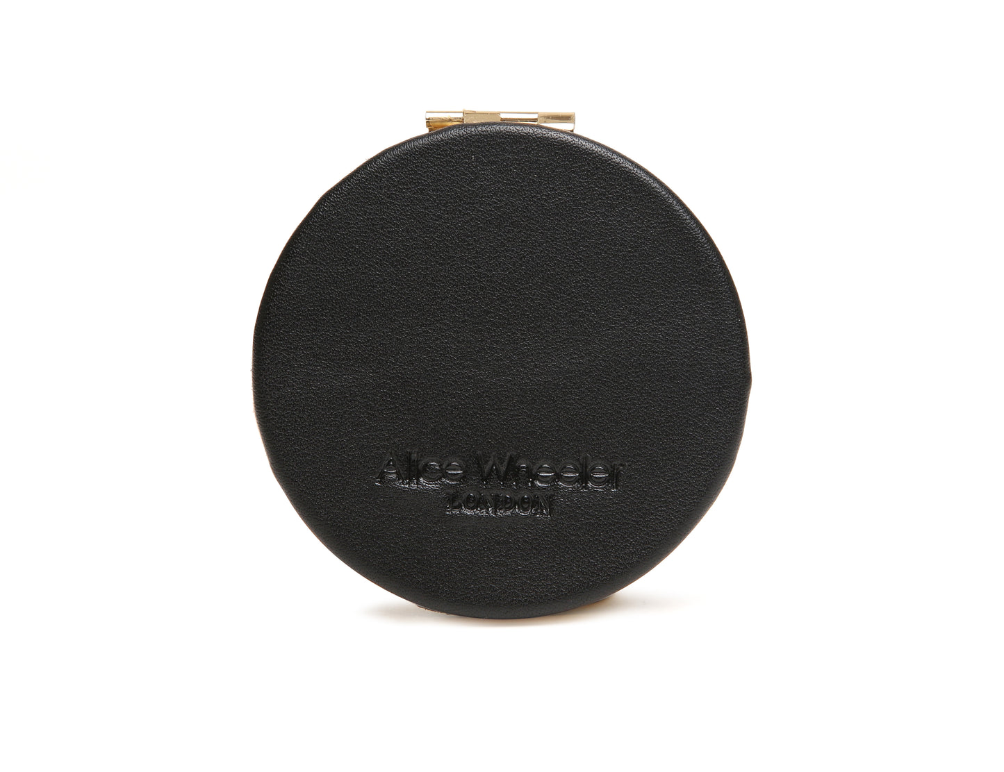 Light Leopard Round mirror compact