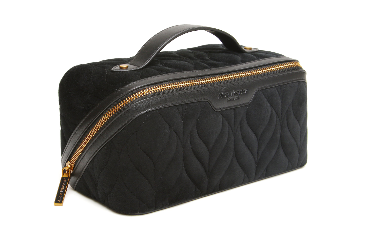Black Velvet Train Case