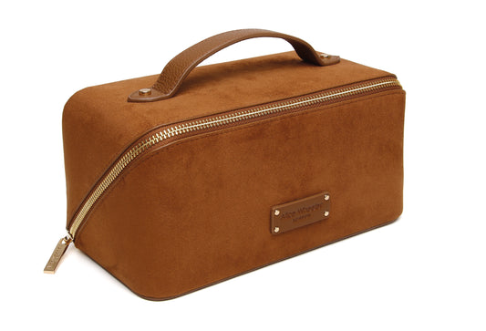 Fudge Kensington Suede Train Case