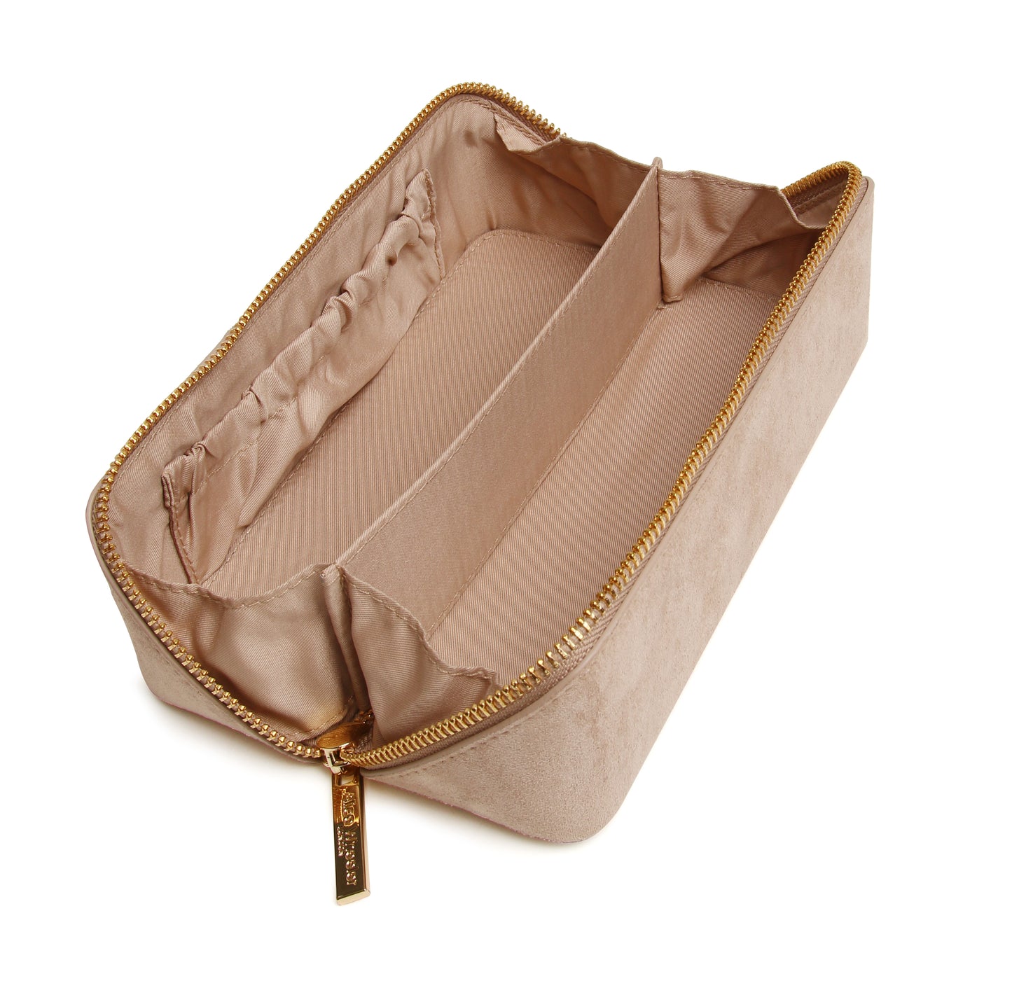 Mink Kensington Suede Small Train Case