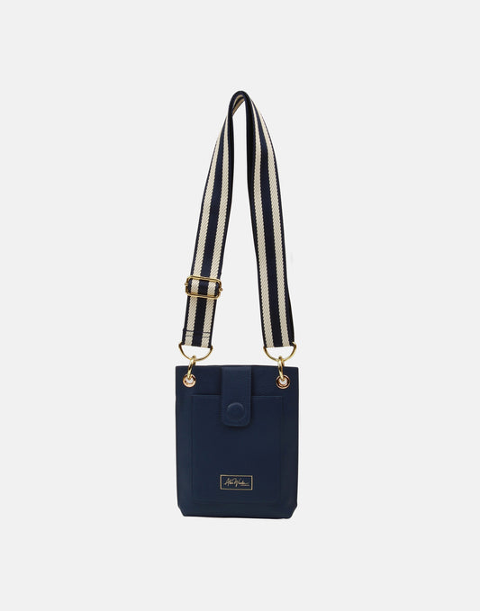 Navy Primrose Phone Cross Body Bag