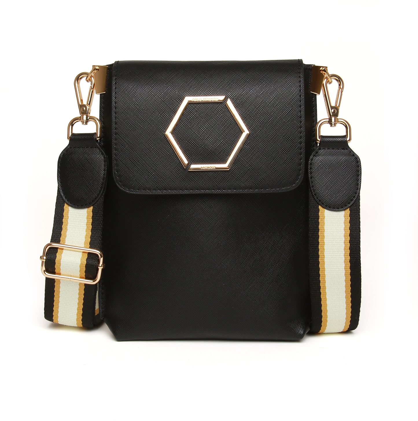 Black - Brompton Honeycomb Cross Body Bag