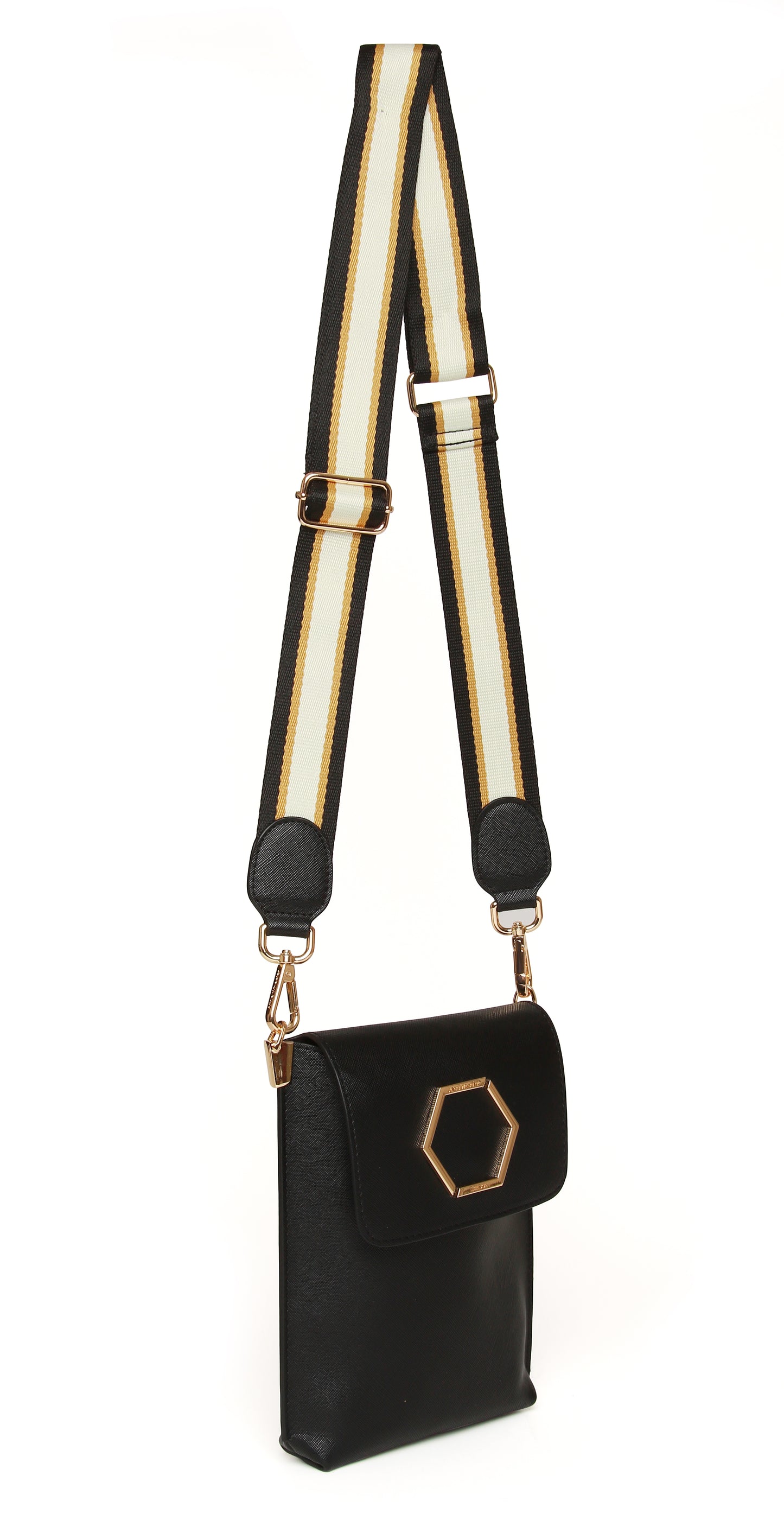 Black - Brompton Honeycomb Cross Body Bag