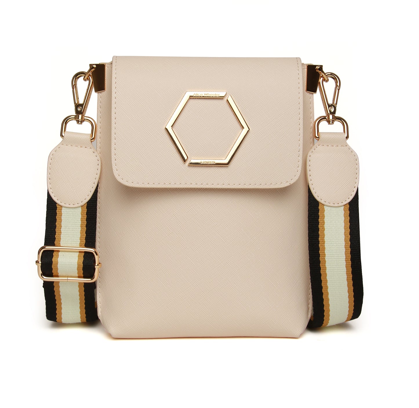 Cream - Brompton Honeycomb Cross Body Bag