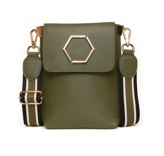 Olive - Brompton Honeycomb Cross Body Bag