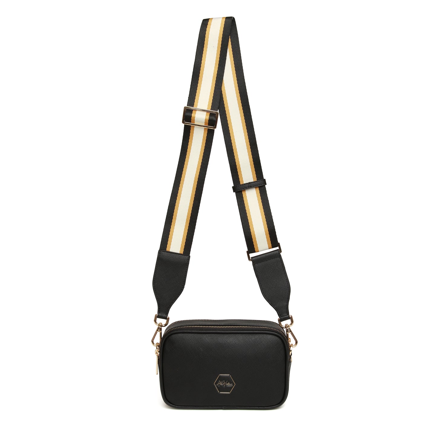 Black - Pimlico Honeycomb Cross Body Bag