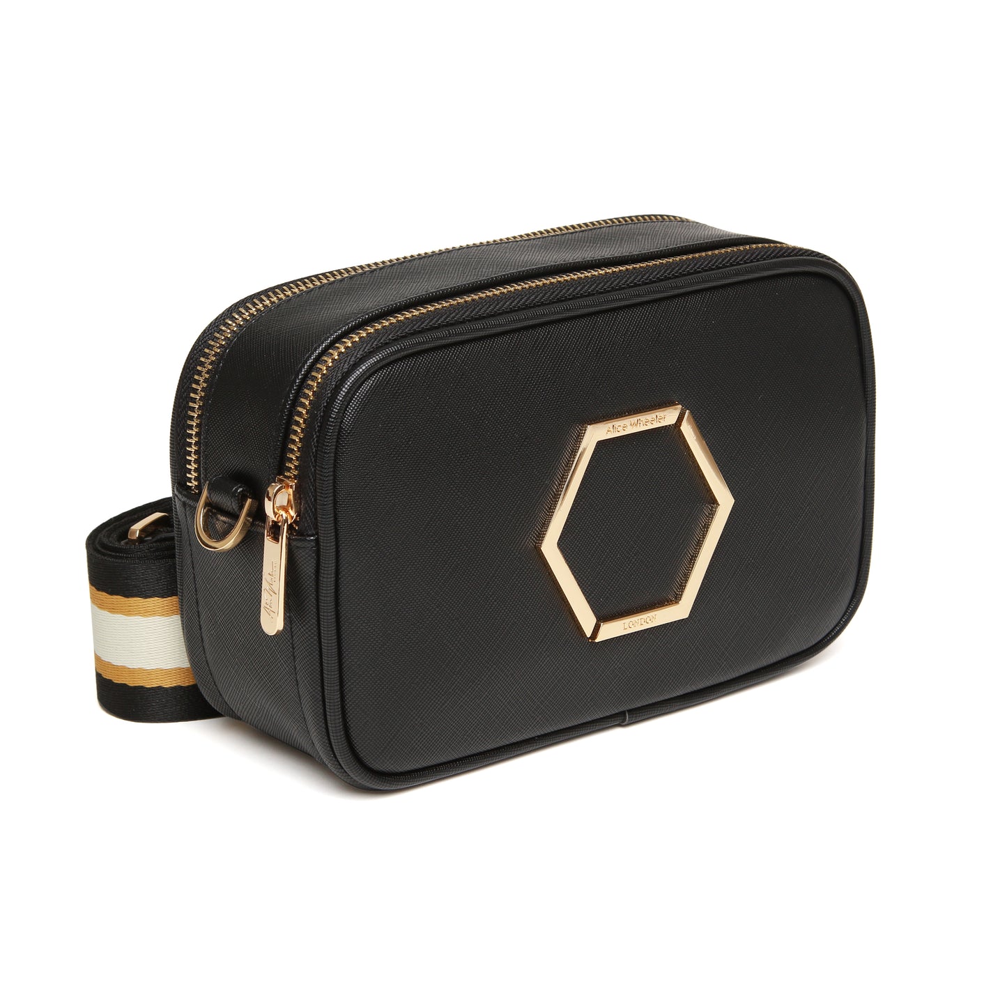 Black - Pimlico Honeycomb Cross Body Bag