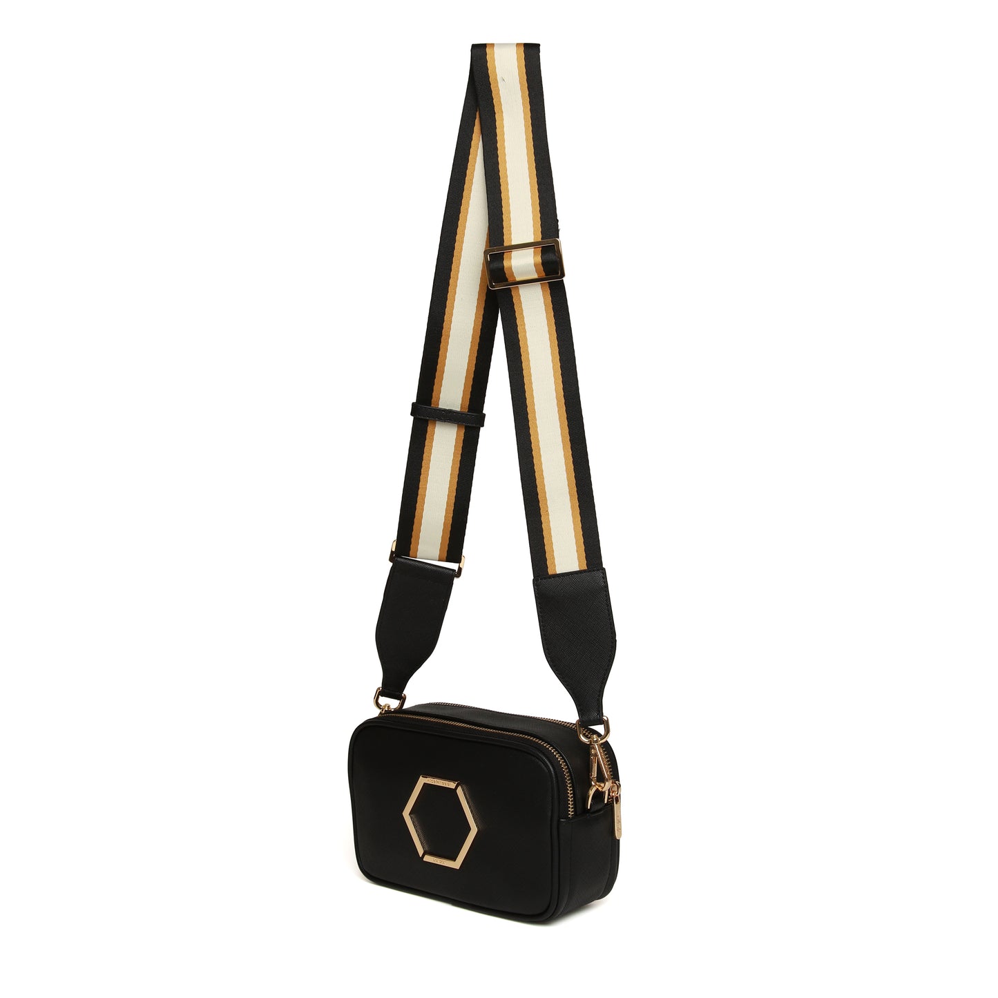 Black - Pimlico Honeycomb Cross Body Bag