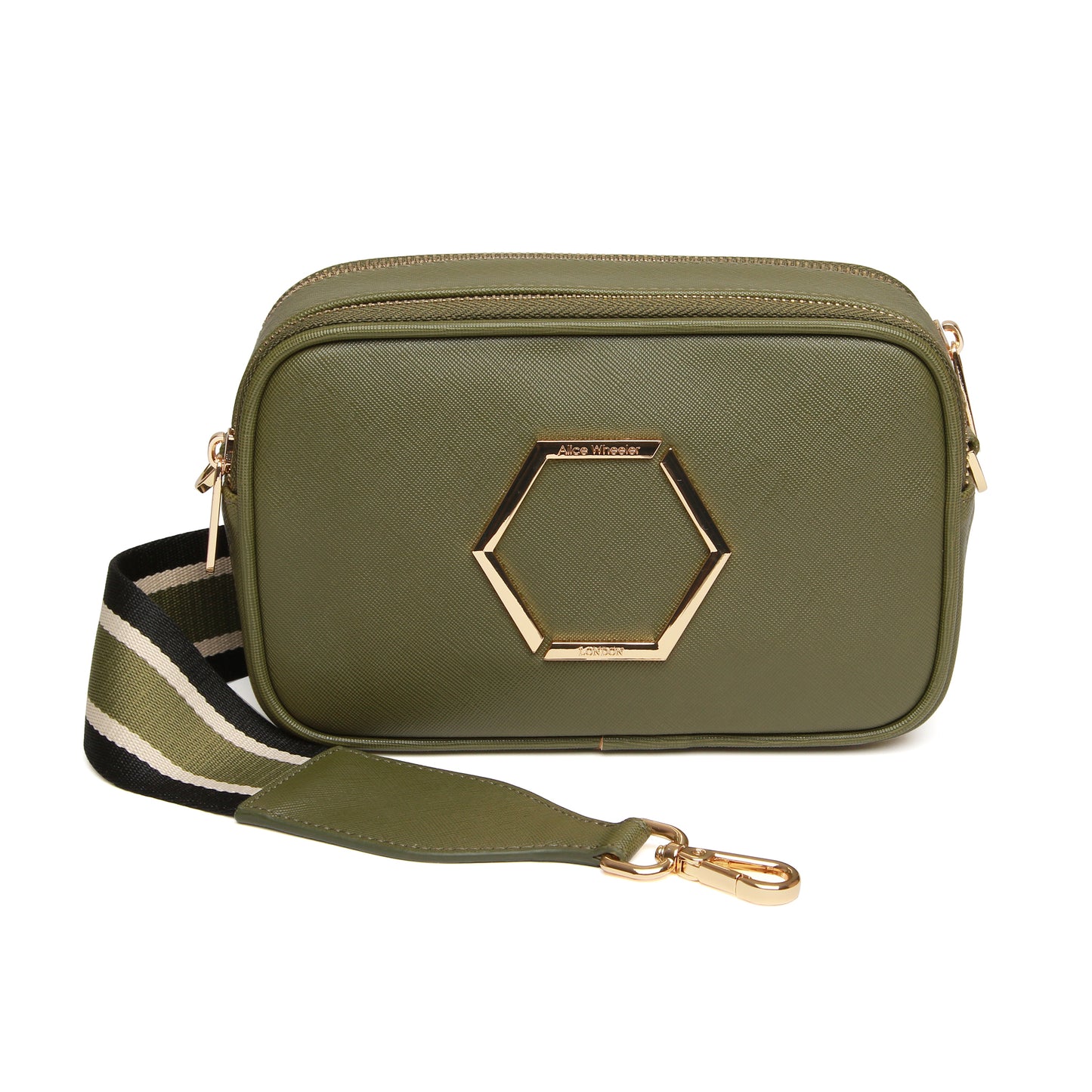 Olive - Pimlico Honeycomb Cross Body Bag