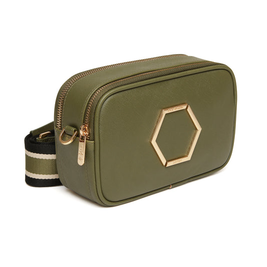Olive - Pimlico Honeycomb Cross Body Bag