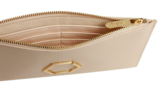 Cream - Honeycomb Brunel Slimline Purse