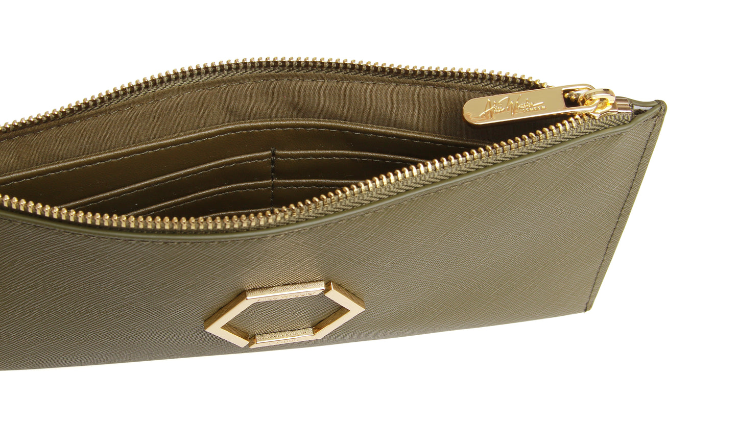 Olive - Honeycomb Brunel Slimline Purse