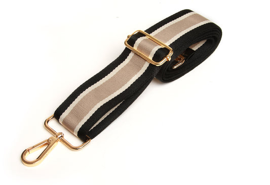 Black, Beige & Sand Cross Body  strap