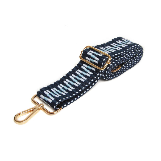 Zig Zag Navy Cross Body strap