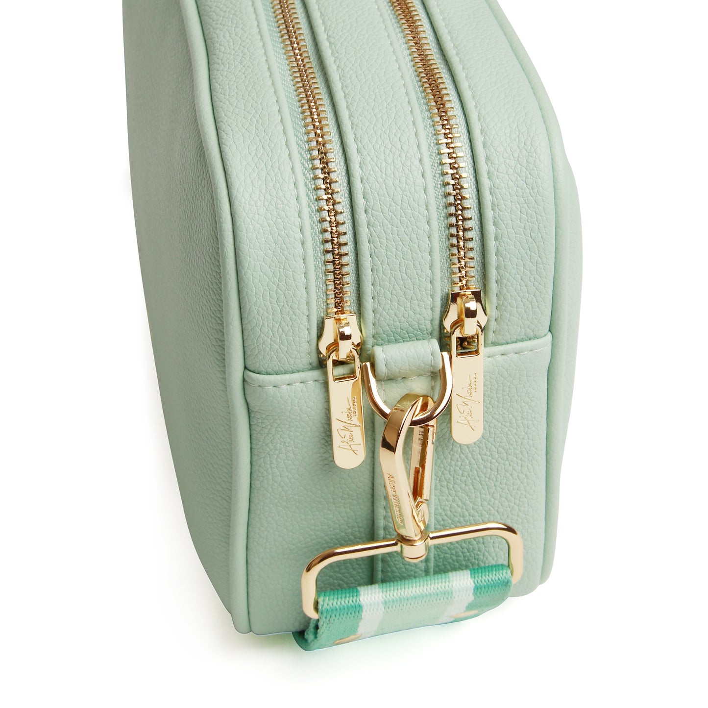 Pastel Mint Soho Dual Compartment Camera Crossbody Bag
