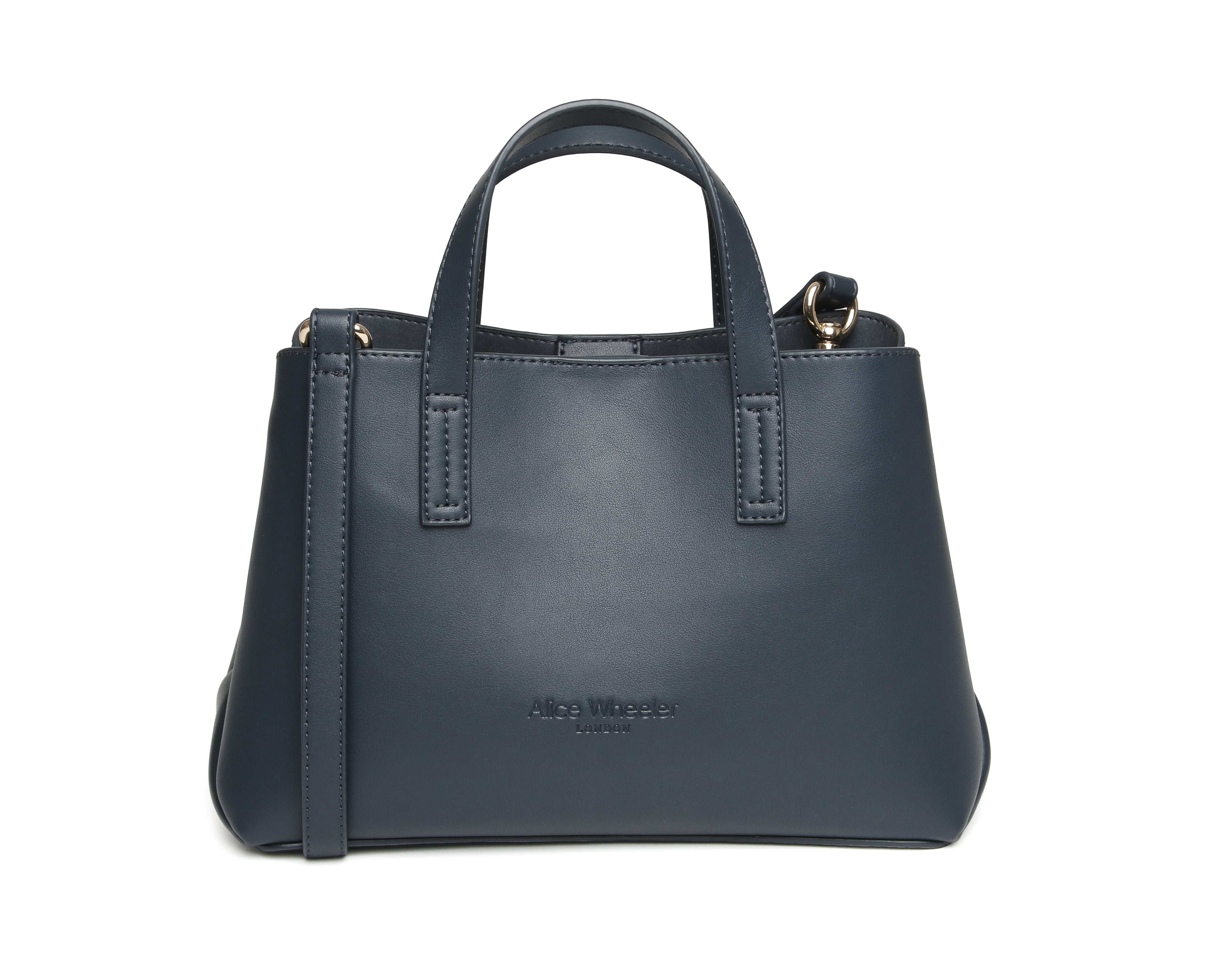 Navy Florence Handbag/Tote – Alice Wheeler London