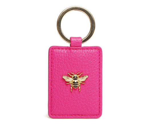 Hot Pink - Key ring with Bee
