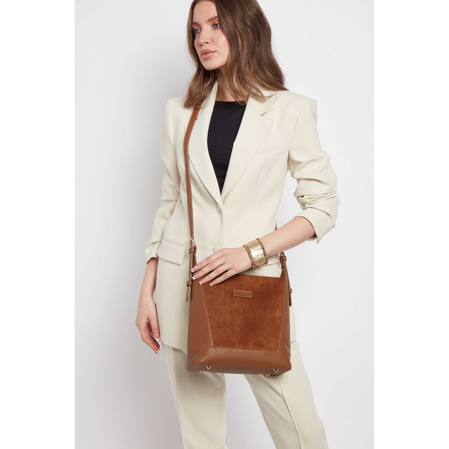 Fudge - Kensington Suedette Crossbody Bag