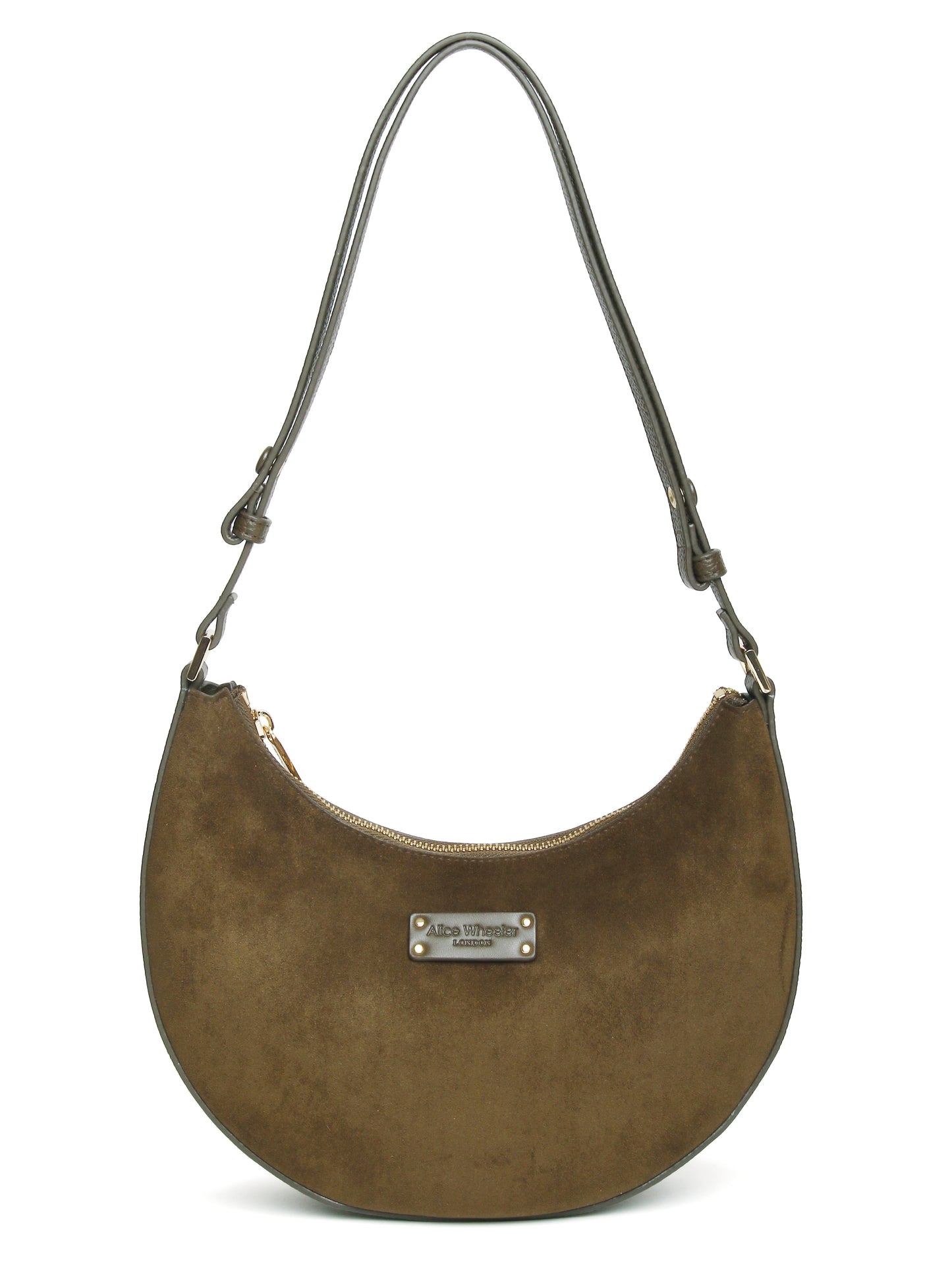 Olive - Kensington Suedette Shoulder and Crossbody Bag