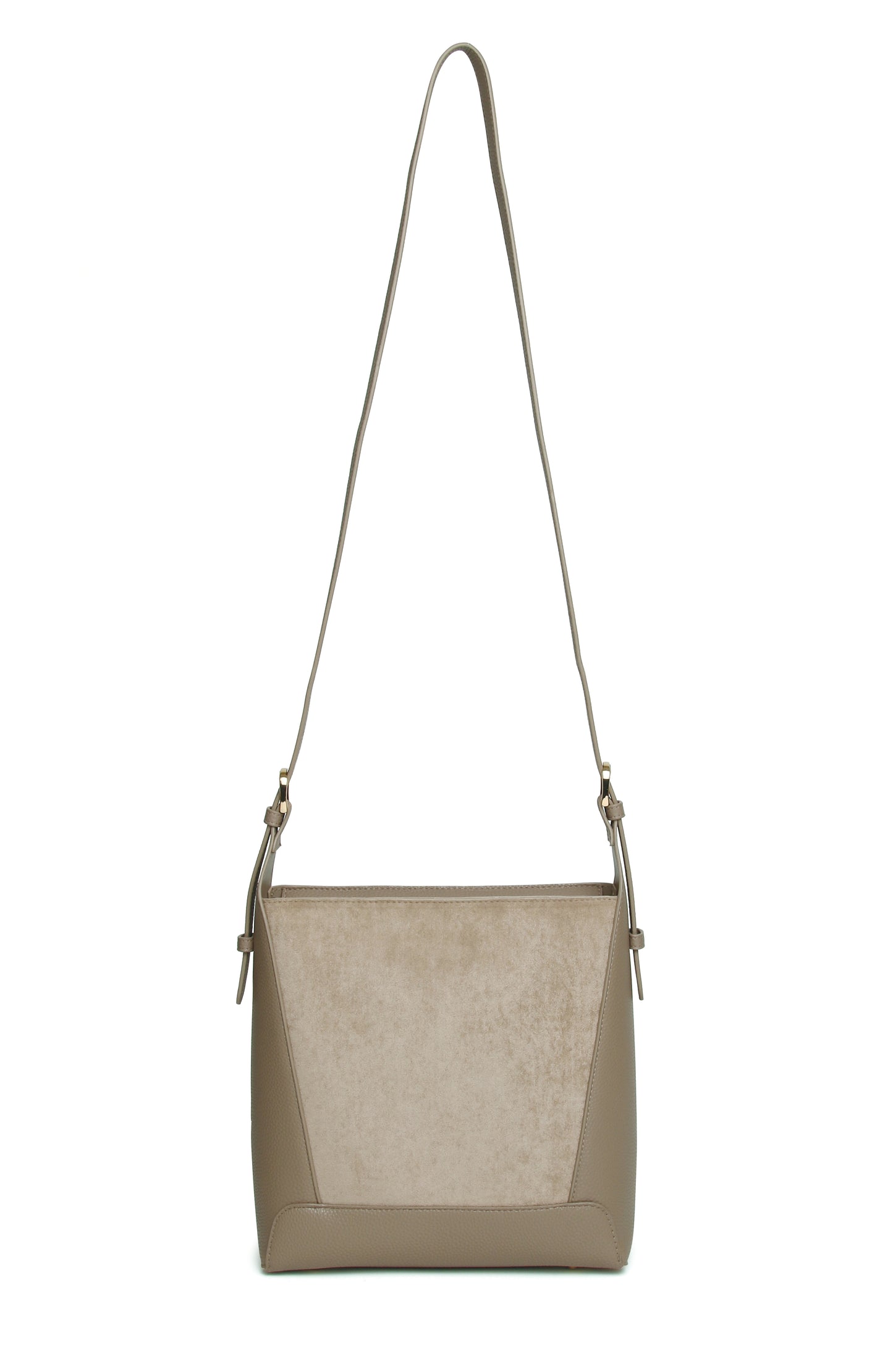 Mink - Kensington Suedette Crossbody Bag
