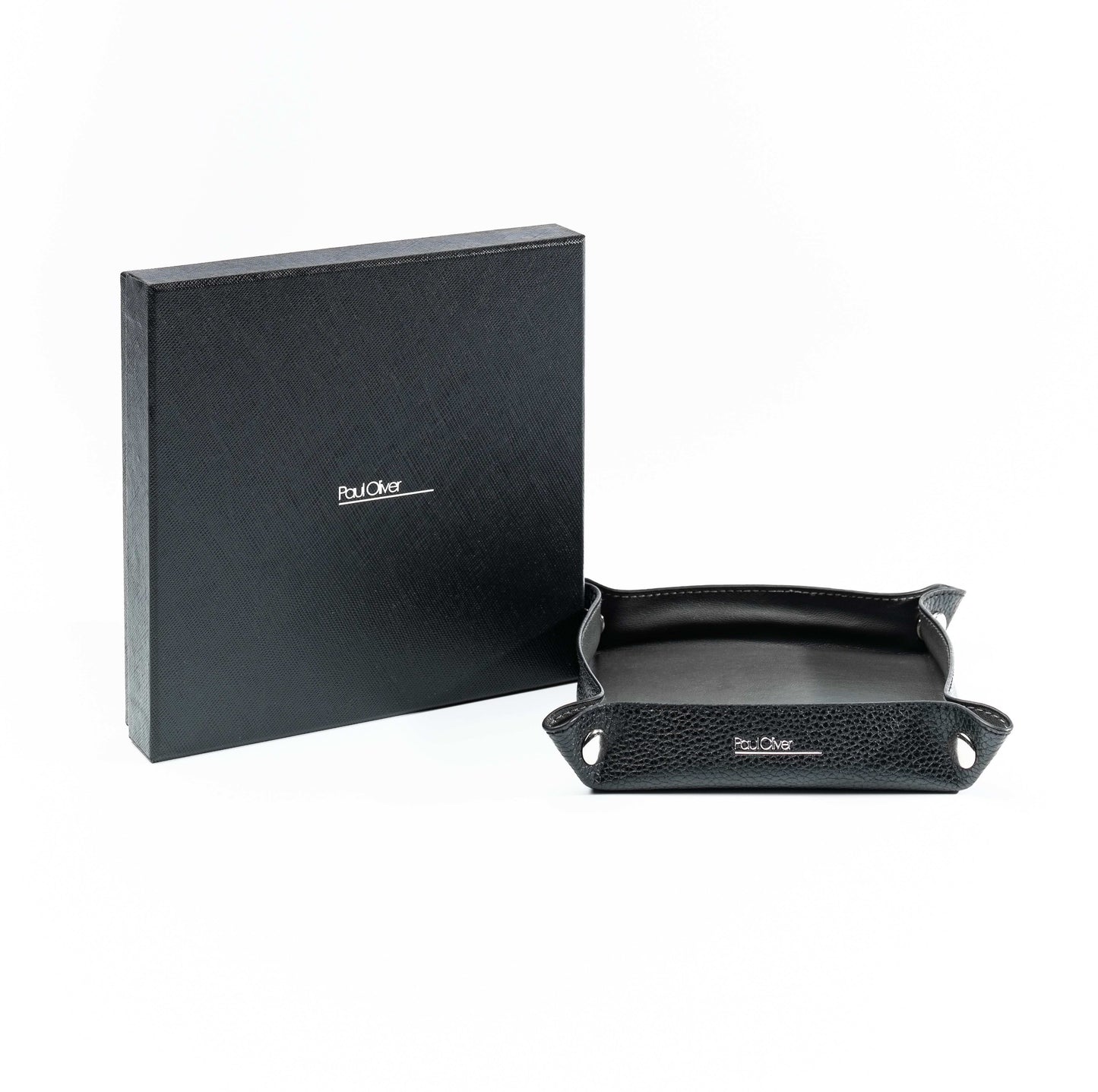 Mens Valet Tray With Graphite Stripe - by Paul Oliver